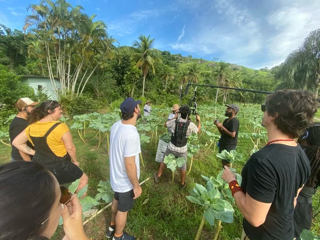 International video production filming in Brazil